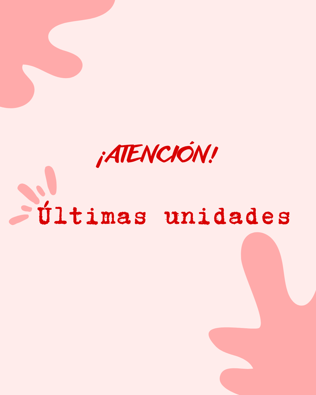 ⚠️¡¡Últimas unidades!!⚠️