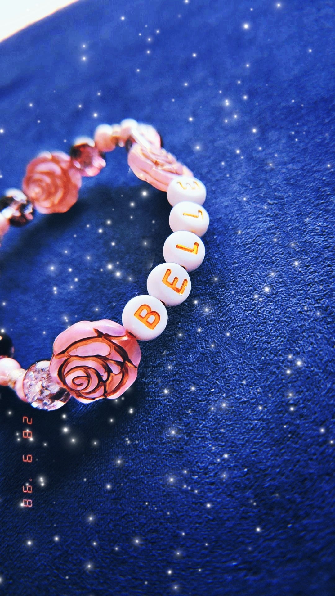 Pulsera La Bella y la Bestia coquette Disney roses